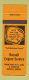 Matchbook Cover - Russell Engine Service Russell KS