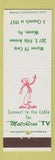 Matchbook Cover - Warren TV Corp Cable Abel Warren PA