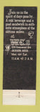 Matchbook Cover - WC's Jackson MI
