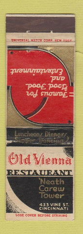 Matchbook Cover - Old Vienna Restaurant Cincinnati OH WEAR