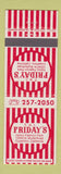 Matchbook Cover - TGI Friday's Cupertino CA
