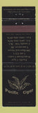 Matchbook Cover - Pacific Cigar Vancouver BC