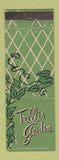 Matchbook Cover - Trellis Garden Morehouse Fashion Columbus OH