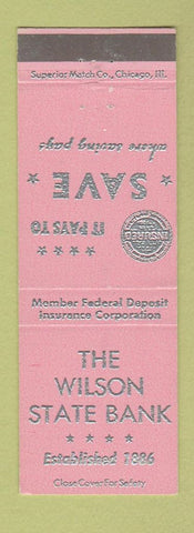 Matchbook Cover - Wilson State Bank