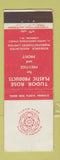 Matchbook Cover - Tudor Rose Plastic Products London UK England Bryant May