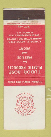 Matchbook Cover - Tudor Rose Plastic Products London UK England Bryant May