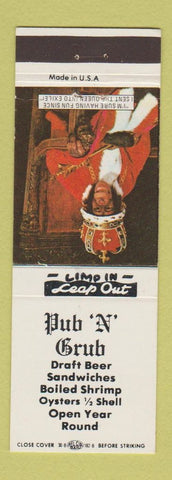 Matchbook Cover - Pub n Grub Restaurant