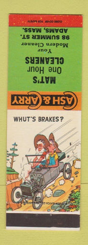 Matchbook Cover - Mat's Cleaners Adams MA Hillbilly