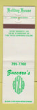 Matchbook Cover - Zuccaro's Holiday House Mount Clemens MI
