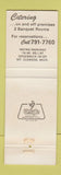 Matchbook Cover - Zuccaro's Holiday House Mount Clemens MI