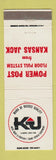 Matchbook Cover - Auto Body Frame Kansas Jack McPherson KS