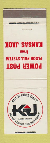 Matchbook Cover - Auto Body Frame Kansas Jack McPherson KS