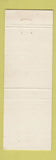 Matchbook Cover - Auto Body Frame Kansas Jack McPherson KS