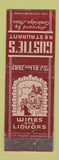 Matchbook Cover - Gustie's Restaurant Cambridge MA