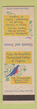 Matchbook Cover - Shenandoah Valley VA Park Stonewall Jackson Hotel Staunton