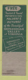 Matchbook Cover - Shenandoah Valley VA Park Stonewall Jackson Hotel Staunton