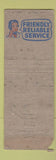 Matchbook Cover - Blue Coal  POOR STRIKER