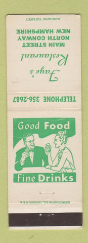 Matchbook Cover - Faye's Restaurant North Conway NH