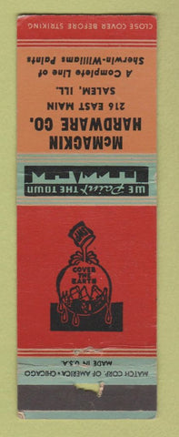 Matchbook Cover - McMackin Hardware Salem IL WORN