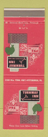 Matchbook Cover - Turnway Inn Pittsburgh PA