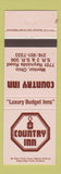 Matchbook Cover - Country Inn Mentor OH