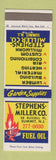 Matchbook Cover - Stephens Miller Lumber Hardware Summit NJ fuel oil