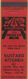 Matchbook Cover - Kustard Kitchen Chambersburg PA
