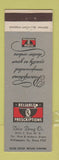Matchbook Cover - Dice Drug Company Williamsport PA