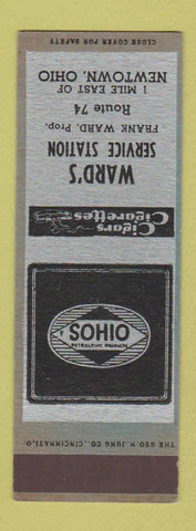 Matchbook Cover - Ward's Sohio oil gas Newtown OH SAMPLE