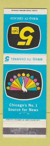 Matchbook Cover - WMAQ TV Channel 5 Chicago IL