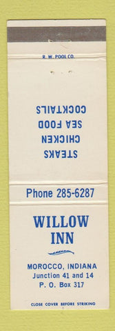 Matchbook Cover - Willow Inn Morocco IN