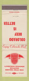 Matchbook Cover - Colorado Beef Board Livestock Exchange Denver Colorado