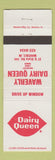 Matchbook Cover - Dairy Queen Wavelry IN