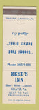 Matchbook Cover - Reed's Inn Gratz PA