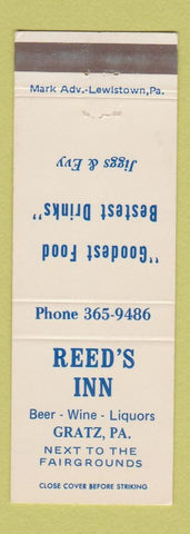 Matchbook Cover - Reed's Inn Gratz PA