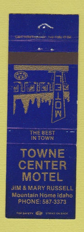 Matchbook Cover - Towne Center Motel Mountain Home ID