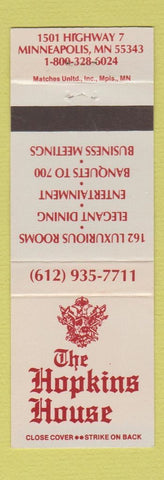 Matchbook Cover - Hopkins House Minneapolis MN
