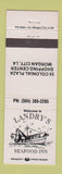Matchbook Cover - Landry's Seafood Inn Morgan City LA