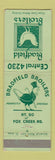 Matchbook Cover - Bradfield Broilers Chicken WEAR