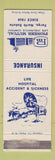 Matchbook Cover - Pioneer Mutual Insurance Fargo ND WEAR