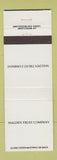 Matchbook Cover - Malden Trust Company MA