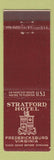 Matchbook Cover - Stratford Hotel Fredericksburg VA