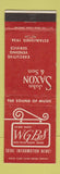 Matchbook Cover - WGBS Radio Miami FL John Saxon Vending