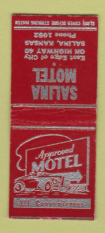 Matchbook Cover - Salina Motel Salina KS BOBTAIL