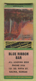 Matchbook Cover - Blue Ribbon Bar Salina KS BOBTAIL WEAR