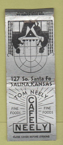 Matchbook Cover - Tom Neely Cafe Salina KS BOBTAIL