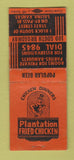 Matchbook Cover - Plantation Fried Chicken Salina KS BOBTAIL