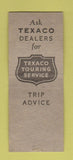 Matchbook Cover - Texaco oil gas  Salina KS BOBTAIL