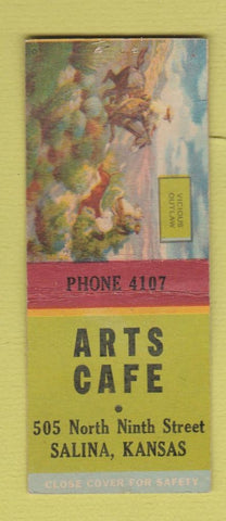 Matchbook Cover - Arts Cafe Salina KS BOBTAIL