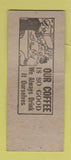 Matchbook Cover - Arts Cafe Salina KS BOBTAIL